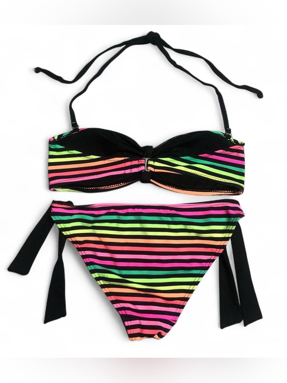 Y2K Ardene Neon Striped Swim Set - Picture 4 of 4